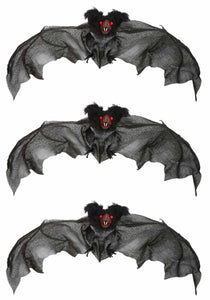3-Pack Black Prop Bat Set