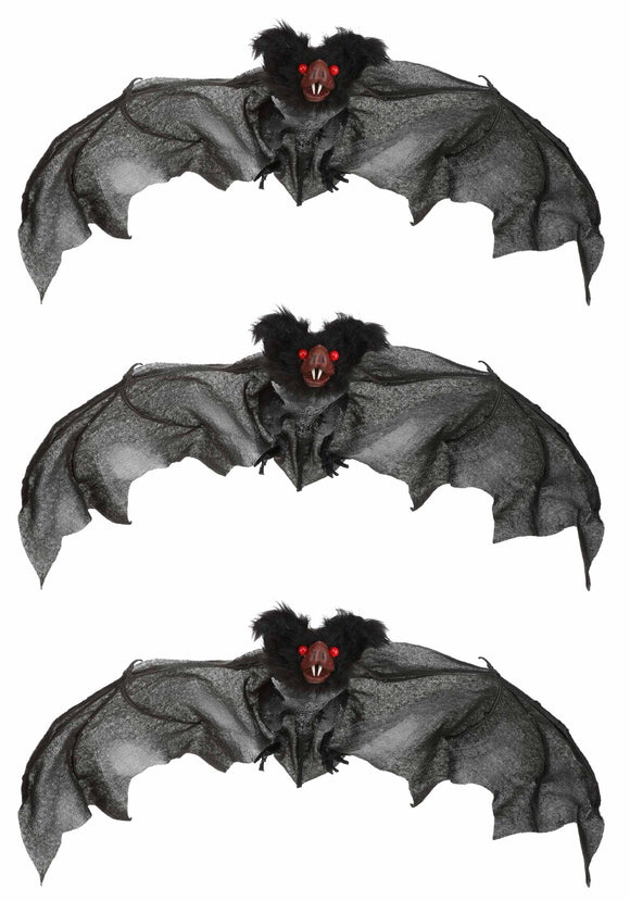 3-Pack Black Prop Bat Set