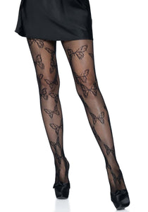 Black Butterfly Tights