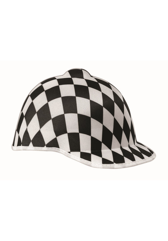 Jockey Checkered Hat Black & White