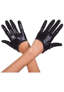 Black Cropped Adult Gloves