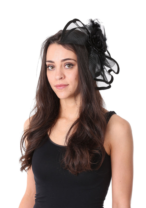 Black Fascinator Headband for Adults