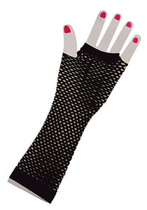 Black Fishnet Fingerless Gloves