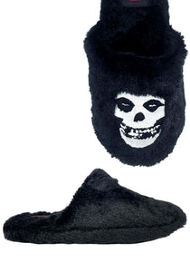 Black Furry Misfits Slipper