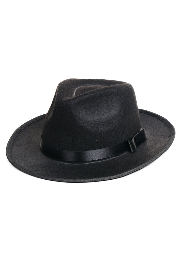 Black Gangster Hat