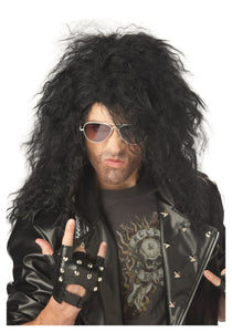 Black Heavy Metal Wig