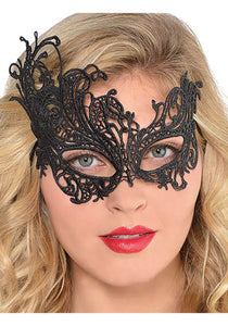 Black Lace Mask Women