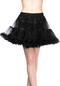 Black Layered Tulle Petticoat