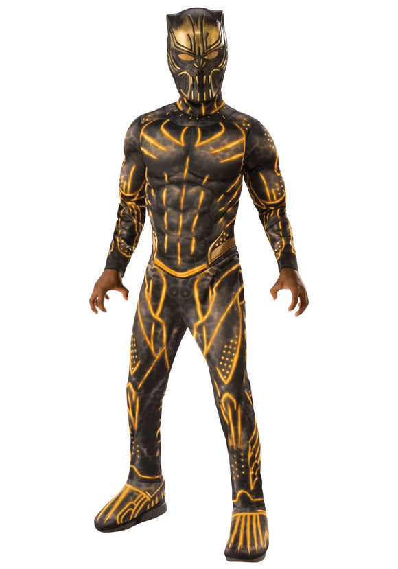 Black Panther Killmonger Deluxe Kids Battle Suit Costume