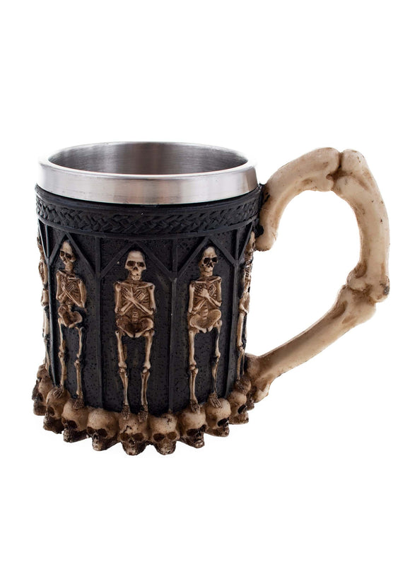 Black Halloween Skeleton Body Mug