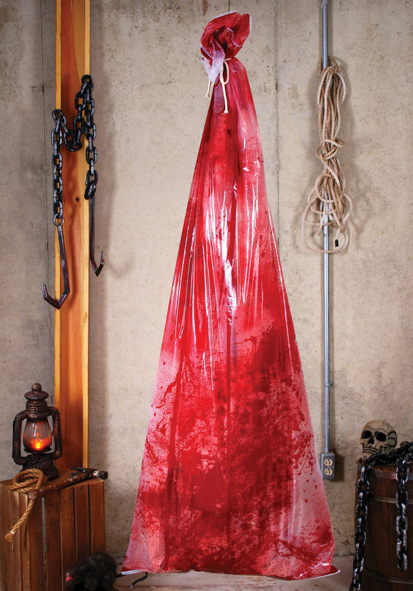 Bloody Body in a Bag Decoration