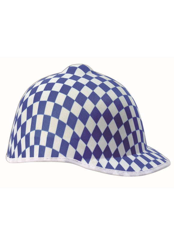 Jockey Checkered Hat Blue