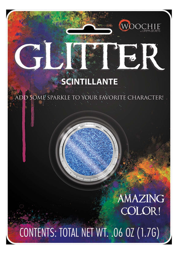 Blue Iridescent Glitter Make-Up