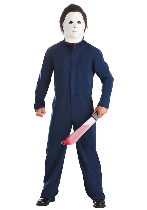 Blue Mechanic Coveralls Murderer Costume