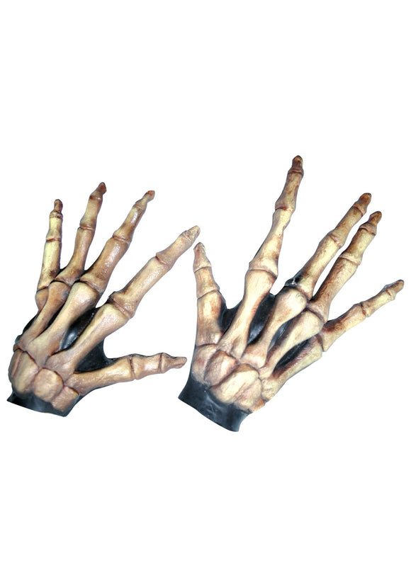 Large Skeleton Bone Colored Hands