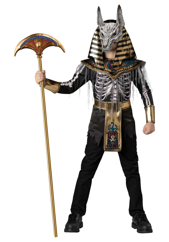 Anubis Boy's Skeleton Warrior Costume