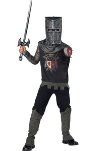 Black Knight Costume for Boy's