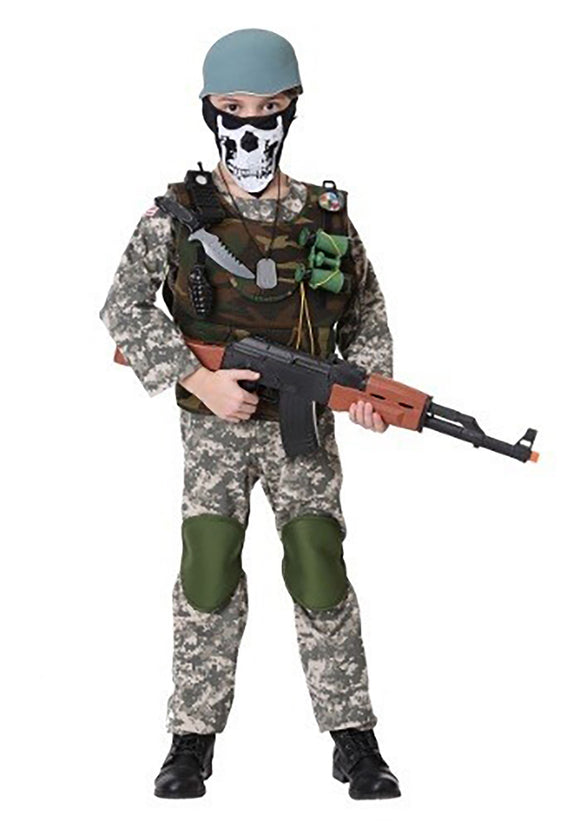 Camo Trooper Costume for Kids