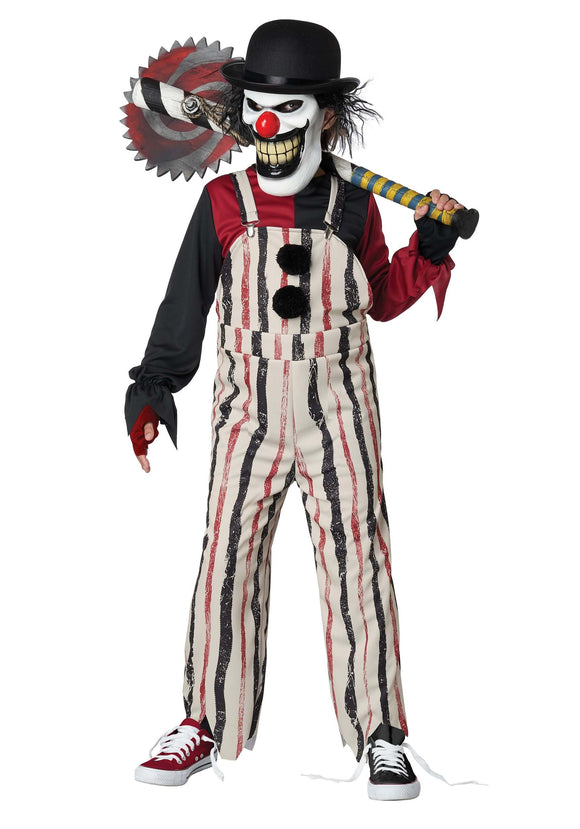Carnival Creepster Clown Boy's Costume
