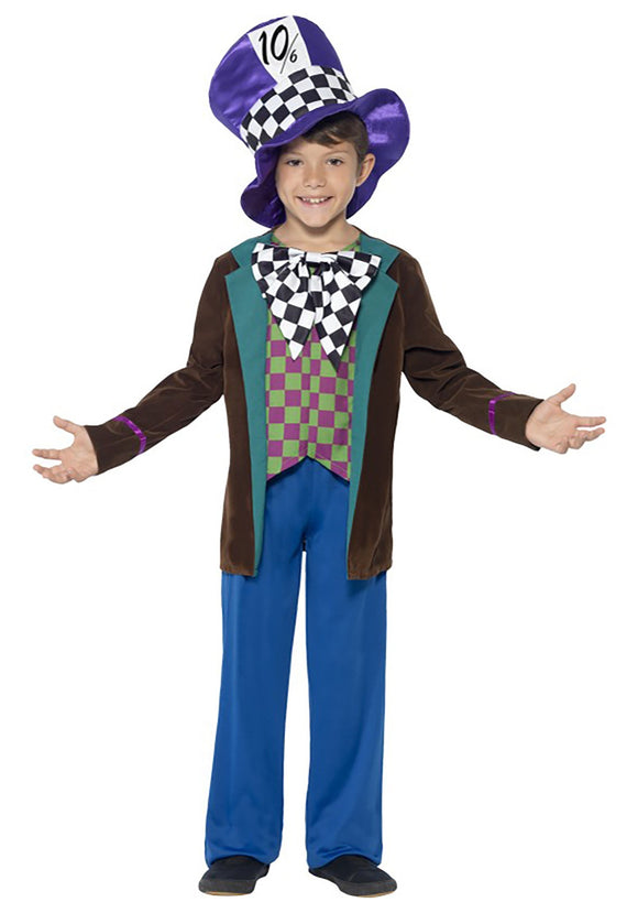 Crazy Hatter Boy's Costume