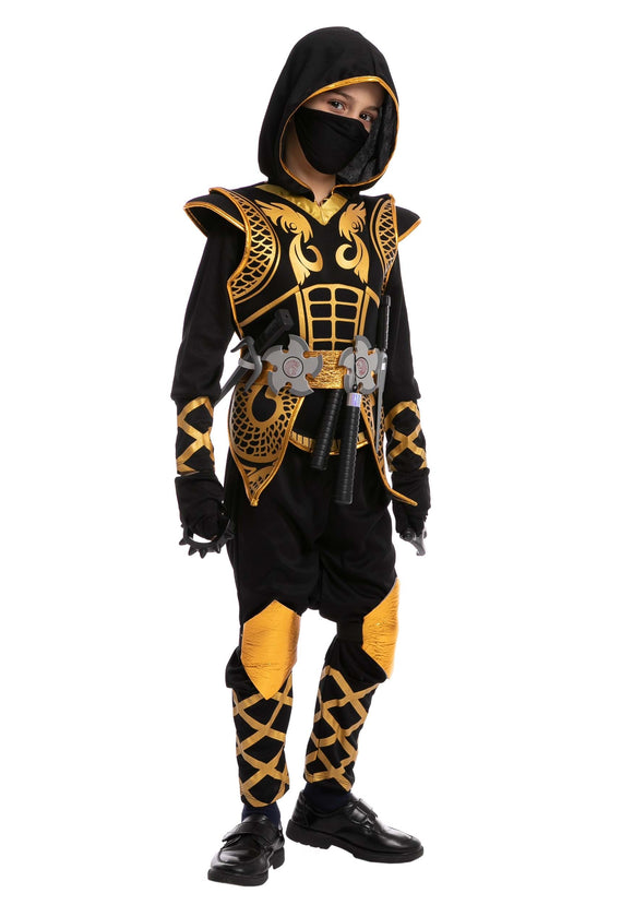 Golden Ninja Boy's Costume