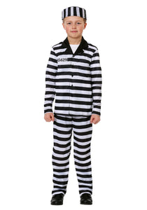 Deluxe Button Down Jailbird Costume for Boys