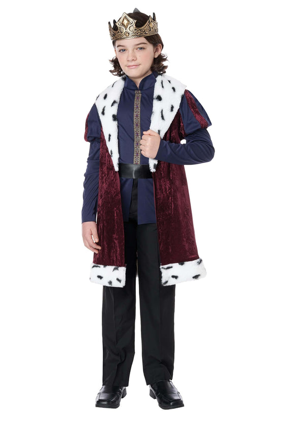 Boy's Kindhearted Noble King Costume