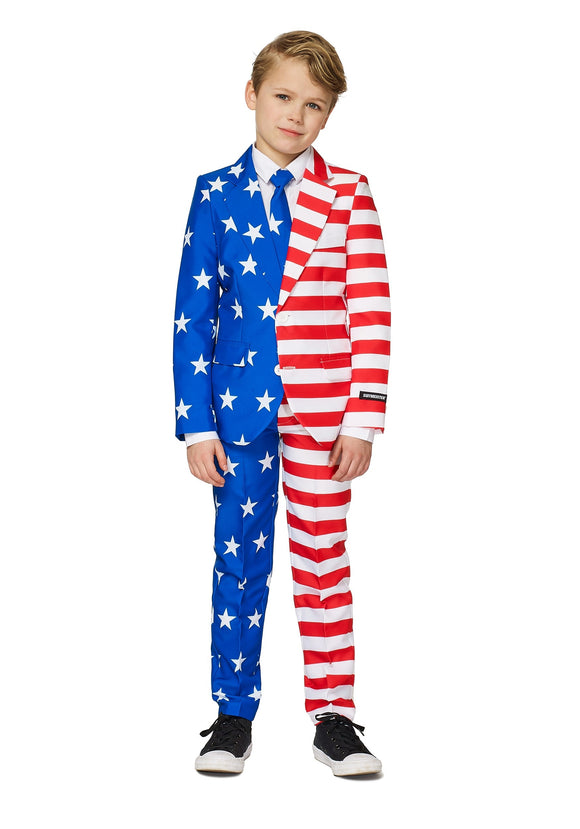USA Flag Suitmeister Suit Costume for Boys