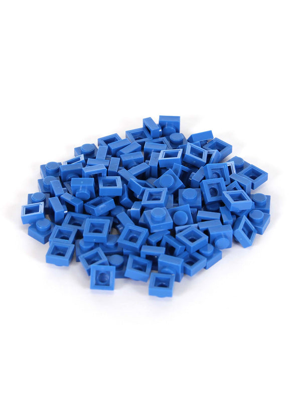 Bricky Blocks Blue 100 Pieces 1x1