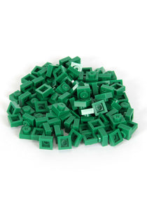 Green Bricky Blocks 100 Pieces 1x1