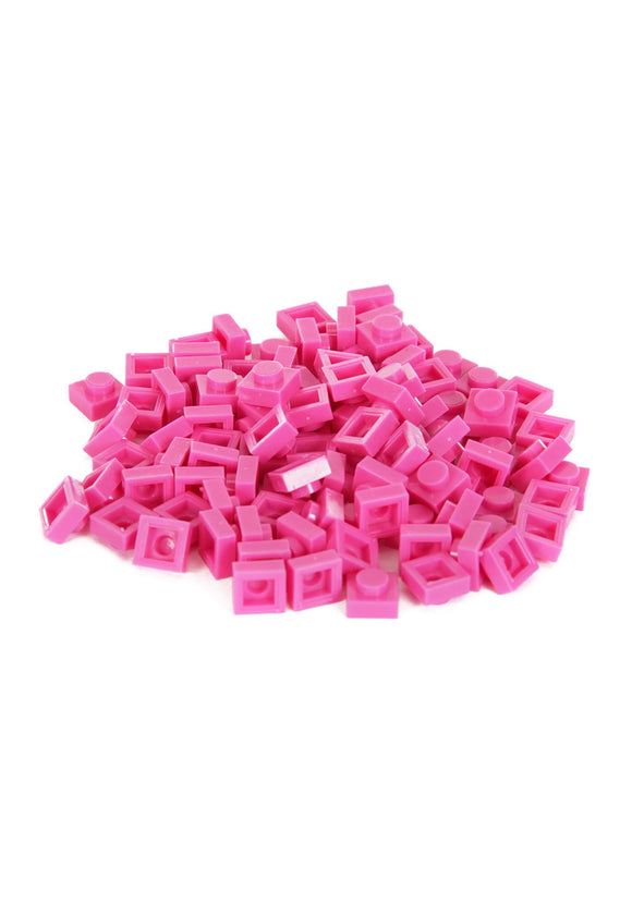 Magenta Bricky Blocks 100 Pieces 1x1