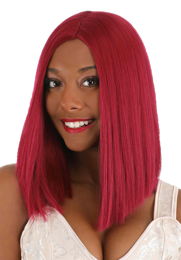 Bright Red Long Bob Wig