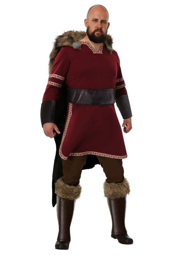 Burgundy Viking Men's Costume