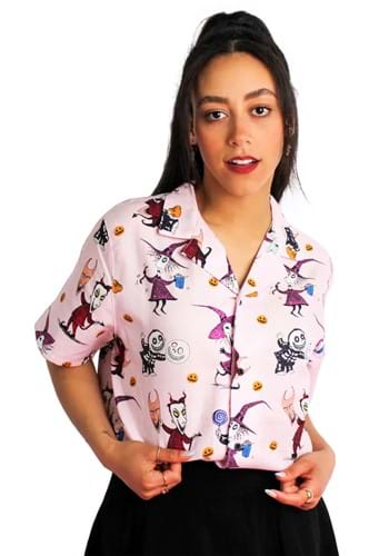 Cakeworthy Nightmare Before Christmas Trick or Treaters Camp Shirt for Women