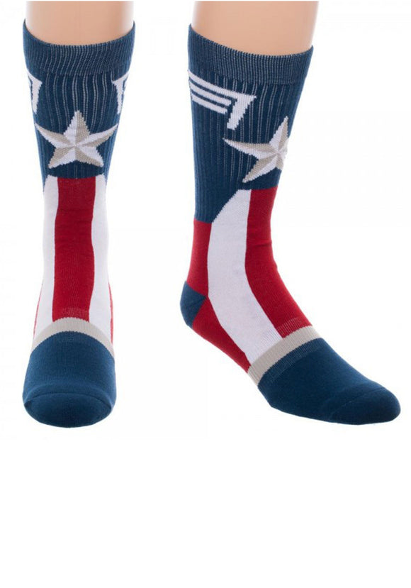 Marvel: Captain America Suit Up Crew Socks