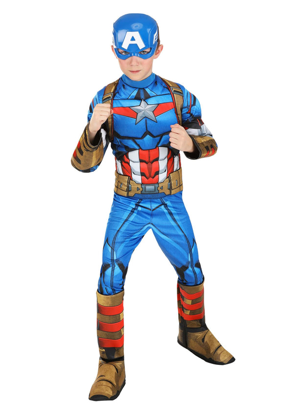 Captain America (Steve Rogers) Costume for Boys