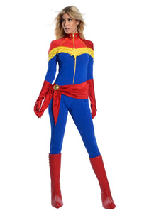 Captain Marvel Women's Premium Comic Book Costume