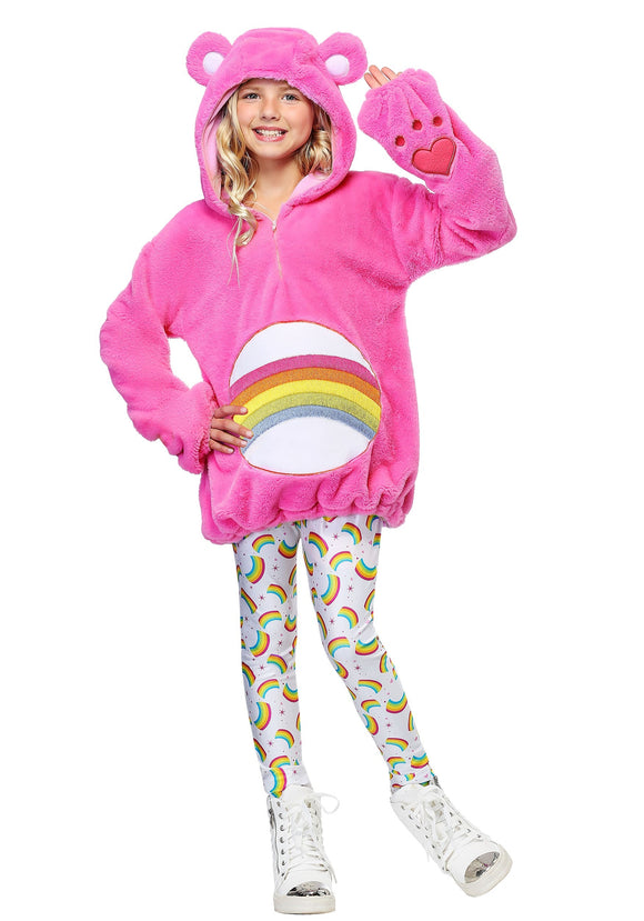 Care Bears Deluxe Cheer Bear Hoodie Costume for Tweens