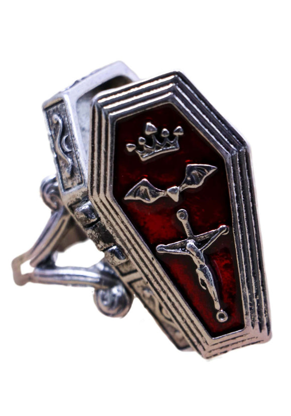 Casket Locket Costume Ring