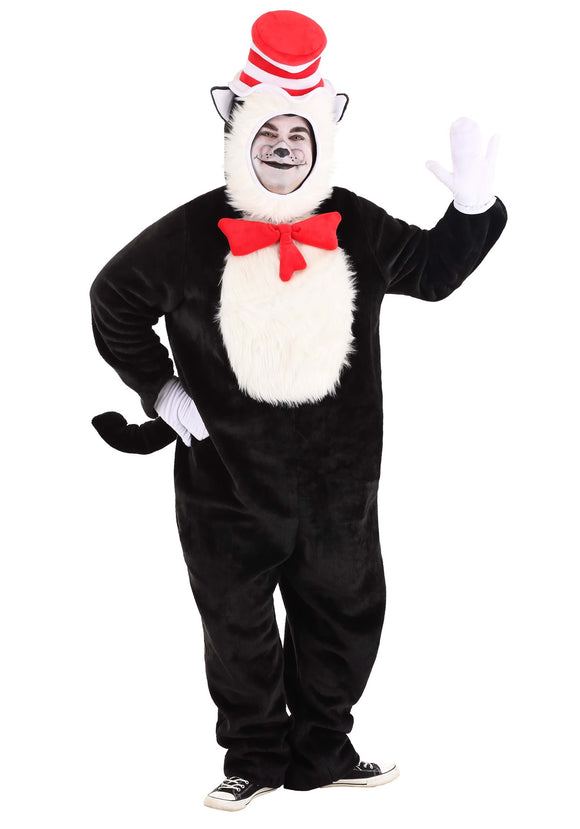 Premium Cat in the Hat Adult Plus Size Costume