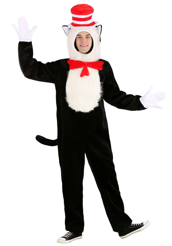 Premium Cat in the Hat  Costume for Adults