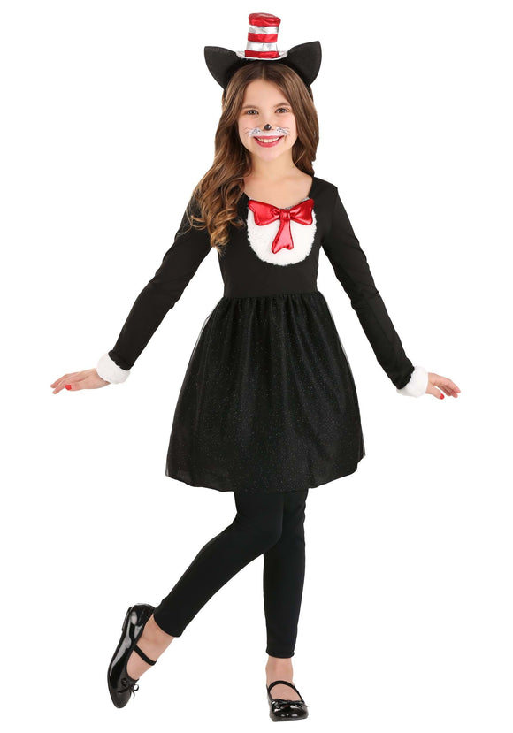 Cat in the Hat Costume for Girls