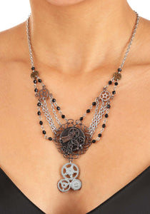 Chain Gear Steampunk Necklace Antique