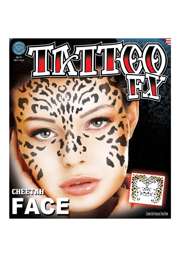 Temporary Cheetah Tattoo