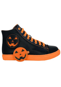 Chelsea Black Pumpkin Jack High Top Sneaker for Women