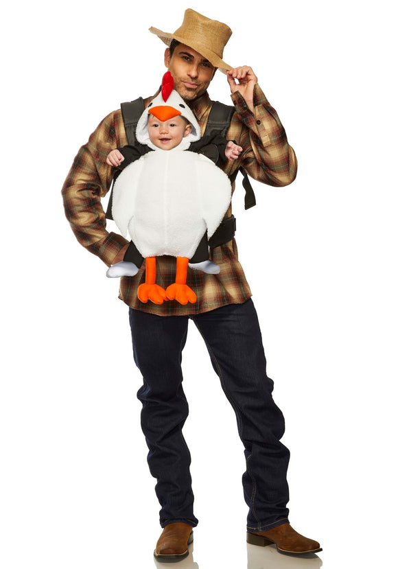 Farmer and Chicken Carrier Costume