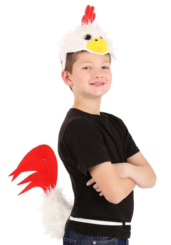 Chicken Soft Headband & Tail Costume Kit