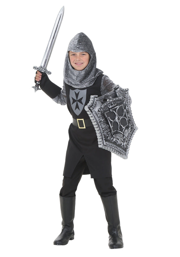 Kid's Black Knight Costume