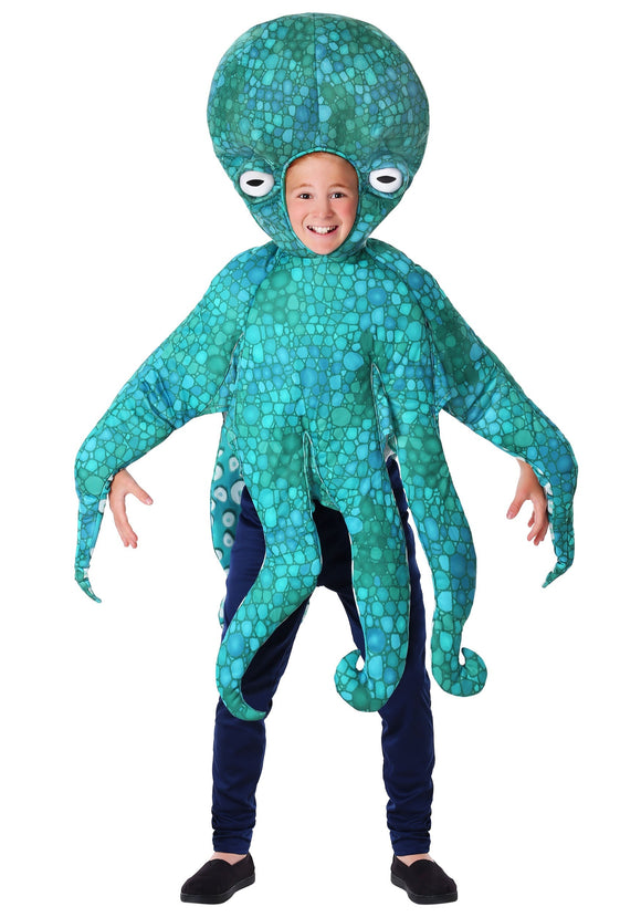Blue Child Octopus Costume