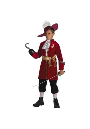 Boys Captain Hook Costume - Kids Peter Pan Halloween Costumes